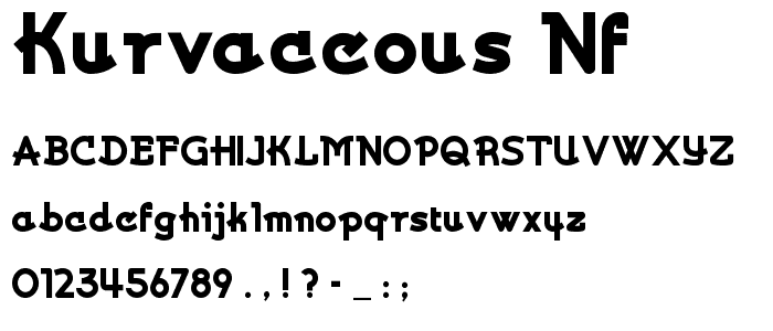 Kurvaceous NF font